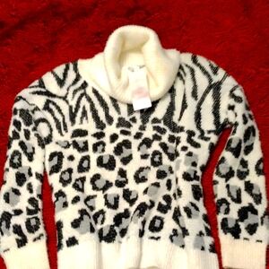 Animal print sweater